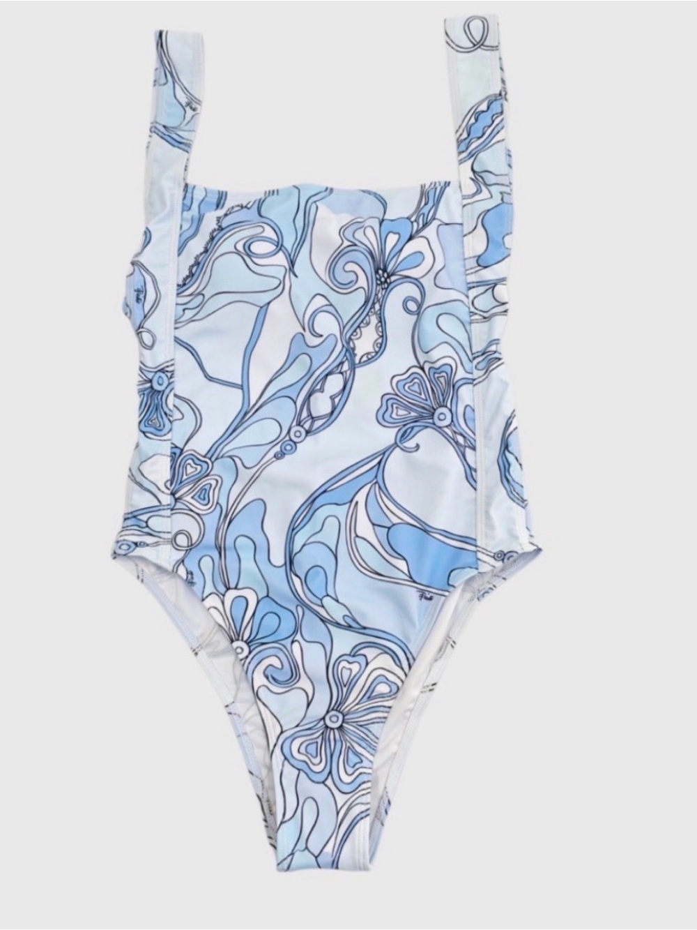 Matching headband included Emilio Pucci Square-Neck One-Piece in Pale Blue - Picture 4 of 4